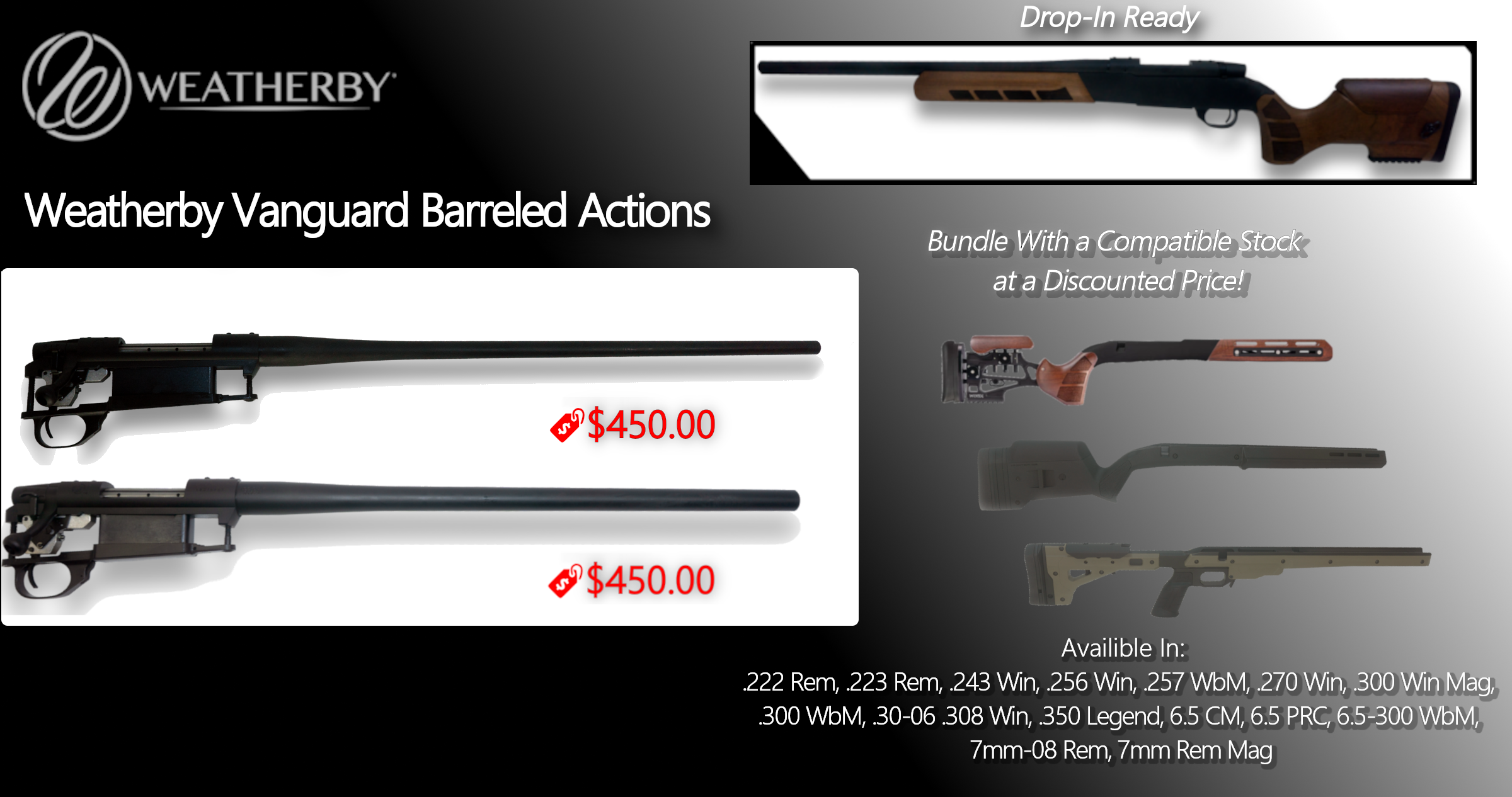 Weatherby Barreled Actions